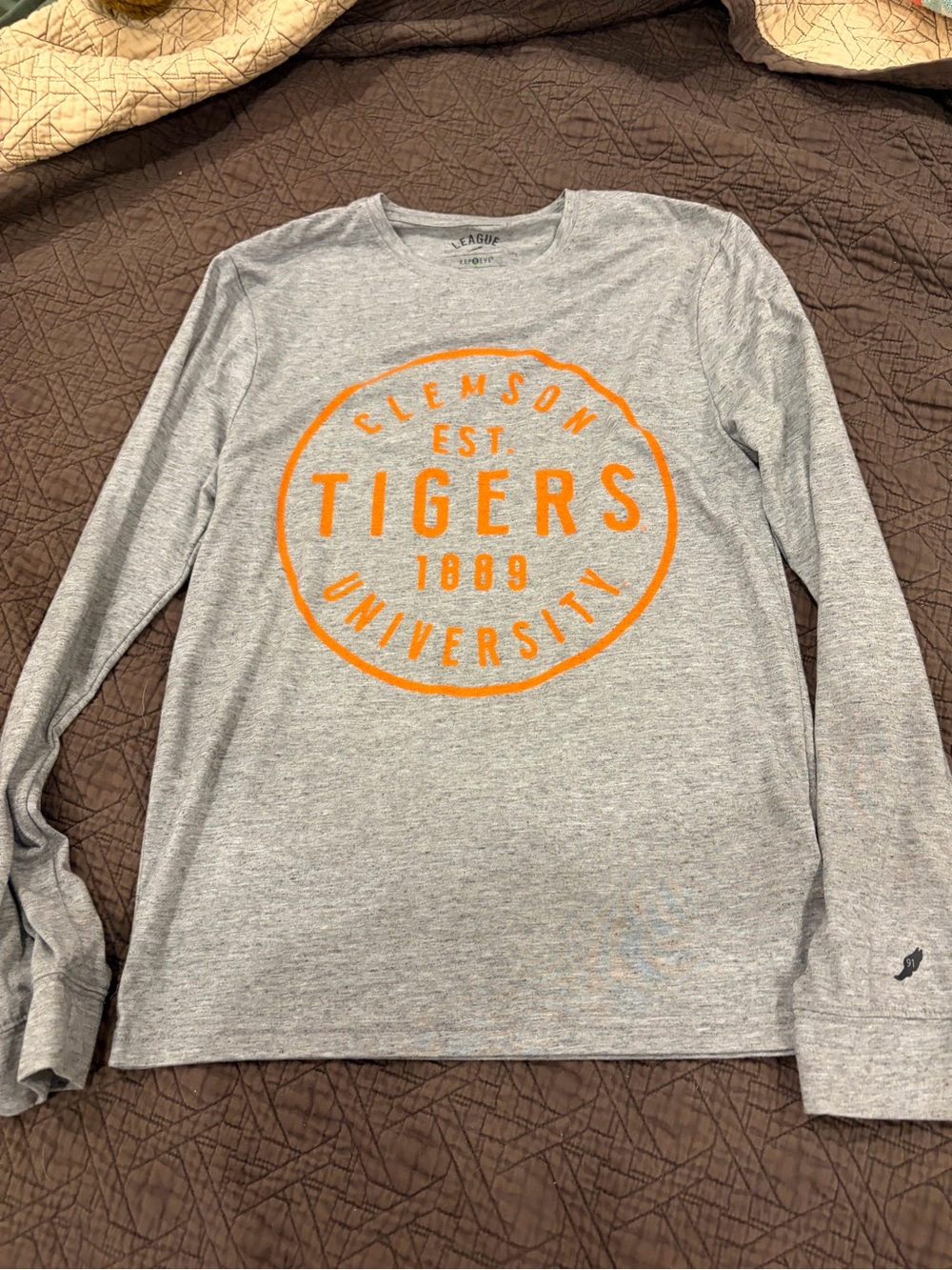 🐅 Clemson Tigers Long Sleeve Tee | League 91 Repreve | Size Small